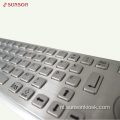 Vandaal metalen toetsenbord met touchpad